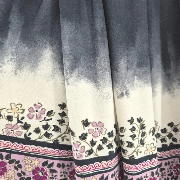 Lane Bryant Navy Ombre Floral Maxi Dress 22/24 2X Smocked Boho Beach Sundress - Picture 14 of 16